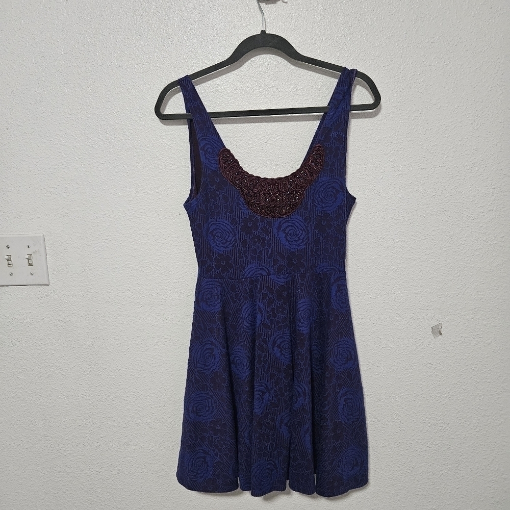 Free People beaded y2k babydoll style dress size sp